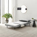 Bobby Grey Velvet Single Folding Sofa Bed