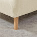 Bobby White Boucle Fabric Single Folding Sofa Bed Chair