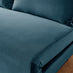 Bobby Blue Velvet Double Folding Sofa Bed