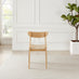 2x Bonnie Oak Effect and Rope Dining Chairs