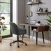 Booker Black Faux Leather Swivel Office Chair