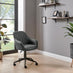 Booker Black Faux Leather Swivel Office Chair
