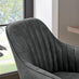 Booker Black Faux Leather Swivel Office Chair