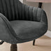 Booker Black Faux Leather Swivel Office Chair