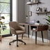 Booker Brown Faux Leather Swivel Office Chair