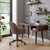 Booker Brown Faux Leather Swivel Office Chair