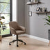 Booker Brown Faux Leather Swivel Office Chair