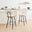 2x Braxton Cream Boucle Fabric Counter Stools