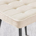 2x Braxton Cream Boucle Fabric Dining Chairs