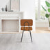 2x Braxton Tan Faux Leather Dining Chairs
