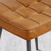 2x Braxton Tan Faux Leather Dining Chairs