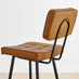 2x Braxton Tan Faux Leather Counter Stools