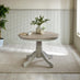 Bude Grey Round Wooden Dining Table & 4 Millford Chairs