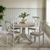 Bude Grey Round Wooden Dining Table & 4 Millford Chairs