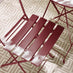 Cabo Berry Red Metal 2 Seat Garden Bistro Set
