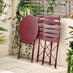 Cabo Berry Red Metal 2 Seat Garden Bistro Set
