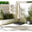 Cantilever Cream Square Garden Parasol & Base Set