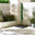 Cantilever Green Square Garden Parasol Only (No Base)