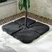 Cantilever Green Square Garden Parasol & Base Set