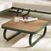 Capri Green Metal & Cream Garden Corner Sofa Set
