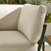Capri Green Metal & Cream Garden Corner Sofa Set