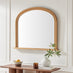 Cecily Gold Wood Large 110x90 Overmantle Arch Mirror