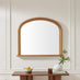 Cecily Gold Wood Large 110x90 Overmantle Arch Mirror