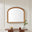 Cecily Gold Wood Large 110x90 Overmantle Arch Mirror