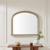Cecily Silver Wood Large 110x90 Overmantle Arch Mirror