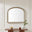 Cecily Silver Wood Large 110x90 Overmantle Arch Mirror