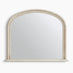 Cecily Whitewash Wood Large 110x90 Overmantle Arch Mirror