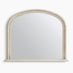 Cecily Whitewash Wood Large 110x90 Overmantle Arch Mirror