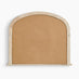 Cecily Whitewash Wood Large 110x90 Overmantle Arch Mirror
