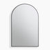 Charlie Black Metal Large 110x70cm Ovemantle Arch Mirror