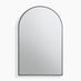 Charlie Black Metal Large 110x70cm Ovemantle Arch Mirror