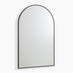 Charlie Black Metal Large 110x70cm Ovemantle Arch Mirror