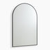 Charlie Black Metal Large 110x70cm Ovemantle Arch Mirror