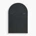 Charlie Black Metal Large 110x70cm Ovemantle Arch Mirror