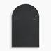 Charlie Black Metal Large 110x70cm Ovemantle Arch Mirror