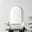 Charlie Gold Metal Large 110x70cm Ovemantle Arch Mirror