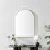 Charlie Gold Metal Large 110x70cm Ovemantle Arch Mirror