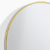 Charlie Gold Metal Large 110x70cm Ovemantle Arch Mirror