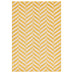 Chevron Yellow & Cream Rug 160x230