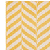 Chevron Yellow & Cream Rug 160x230