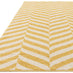 Chevron Yellow & Cream Rug 200x290