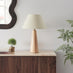 Connie Wood Tapered Table Lamp