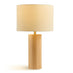 Connie Wood Cylindrical Pillar Table Lamp