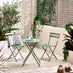 Cabo Green Metal 2 Seat Garden Bistro Set