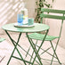 Cabo Green Metal 2 Seat Garden Bistro Set