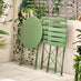 Cabo Green Metal 2 Seat Garden Bistro Set